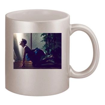 Scarlett Johansson 11oz Metallic Silver Mug