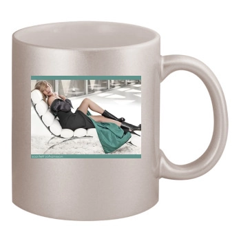 Scarlett Johansson 11oz Metallic Silver Mug