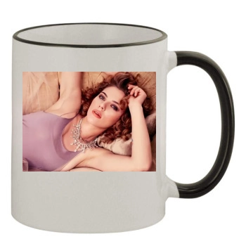 Scarlett Johansson 11oz Colored Rim & Handle Mug