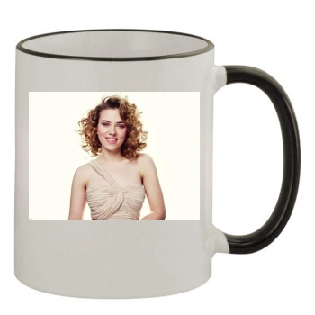 Scarlett Johansson 11oz Colored Rim & Handle Mug