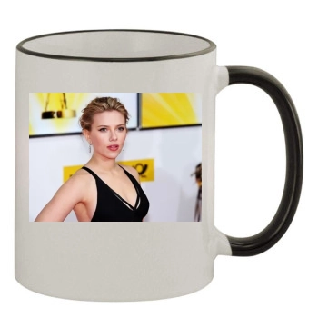 Scarlett Johansson 11oz Colored Rim & Handle Mug