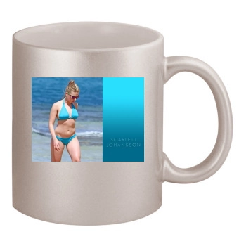 Scarlett Johansson 11oz Metallic Silver Mug