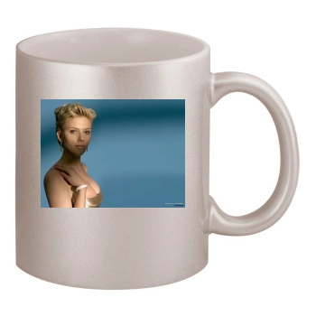 Scarlett Johansson 11oz Metallic Silver Mug