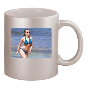 Scarlett Johansson 11oz Metallic Silver Mug