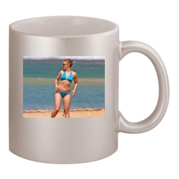 Scarlett Johansson 11oz Metallic Silver Mug