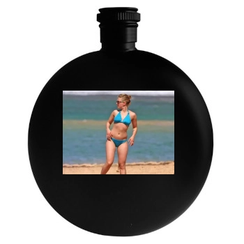 Scarlett Johansson Round Flask