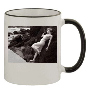 Scarlett Johansson 11oz Colored Rim & Handle Mug