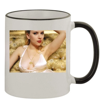 Scarlett Johansson 11oz Colored Rim & Handle Mug