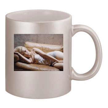 Scarlett Johansson 11oz Metallic Silver Mug