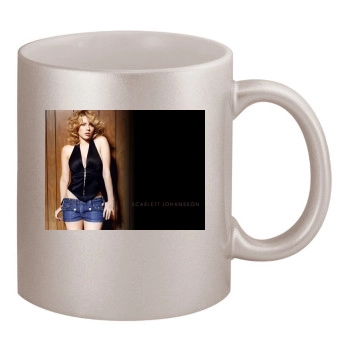 Scarlett Johansson 11oz Metallic Silver Mug