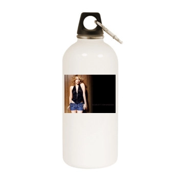 Scarlett Johansson White Water Bottle With Carabiner