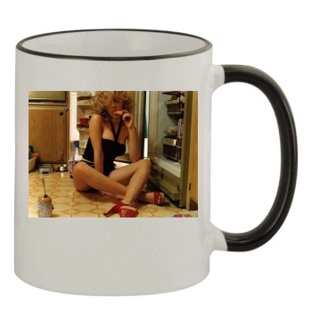 Scarlett Johansson 11oz Colored Rim & Handle Mug