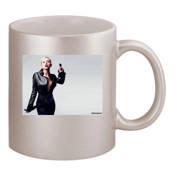 Scarlett Johansson 11oz Metallic Silver Mug