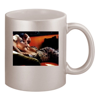 Scarlett Johansson 11oz Metallic Silver Mug