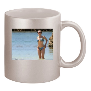 Scarlett Johansson 11oz Metallic Silver Mug