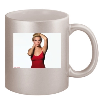 Scarlett Johansson 11oz Metallic Silver Mug