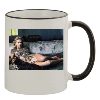 Scarlett Johansson 11oz Colored Rim & Handle Mug