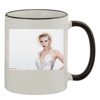 Scarlett Johansson 11oz Colored Rim & Handle Mug