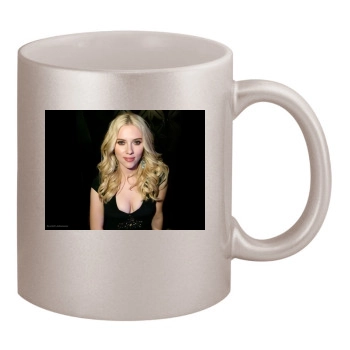 Scarlett Johansson 11oz Metallic Silver Mug