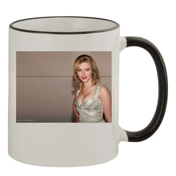 Scarlett Johansson 11oz Colored Rim & Handle Mug