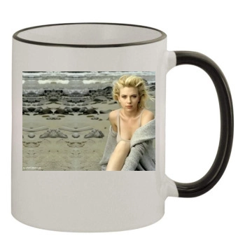 Scarlett Johansson 11oz Colored Rim & Handle Mug