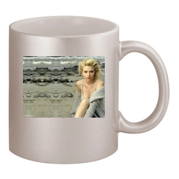 Scarlett Johansson 11oz Metallic Silver Mug