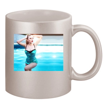 Scarlett Johansson 11oz Metallic Silver Mug