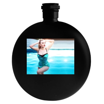 Scarlett Johansson Round Flask