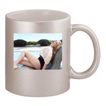 Scarlett Johansson 11oz Metallic Silver Mug