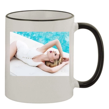 Scarlett Johansson 11oz Colored Rim & Handle Mug