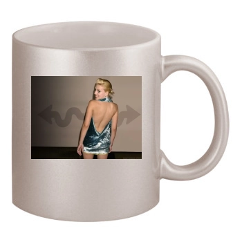 Scarlett Johansson 11oz Metallic Silver Mug