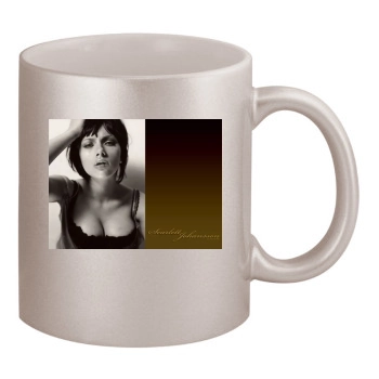 Scarlett Johansson 11oz Metallic Silver Mug