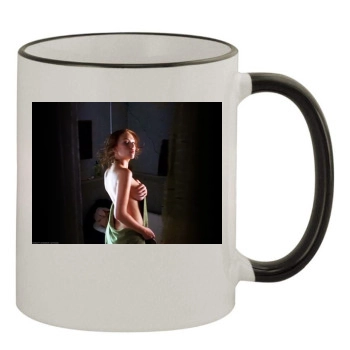 Scarlett Johansson 11oz Colored Rim & Handle Mug