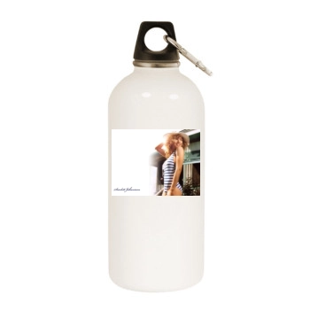 Scarlett Johansson White Water Bottle With Carabiner