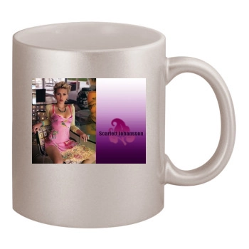 Scarlett Johansson 11oz Metallic Silver Mug