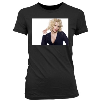 Scarlett Johansson Women's Junior Cut Crewneck T-Shirt