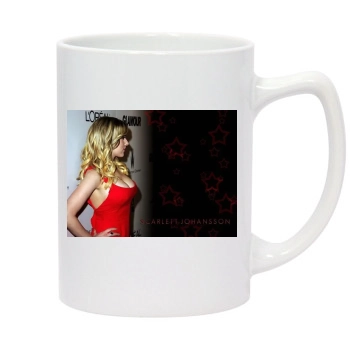 Scarlett Johansson 14oz White Statesman Mug