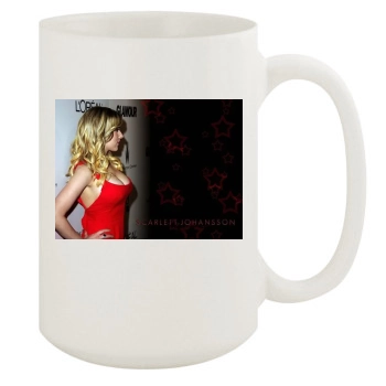 Scarlett Johansson 15oz White Mug