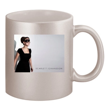 Scarlett Johansson 11oz Metallic Silver Mug