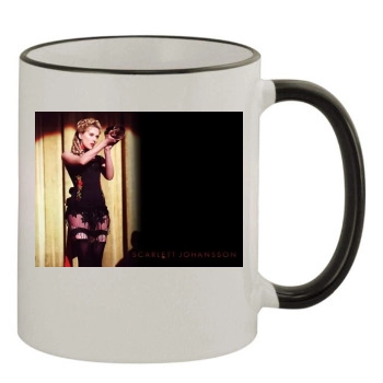 Scarlett Johansson 11oz Colored Rim & Handle Mug