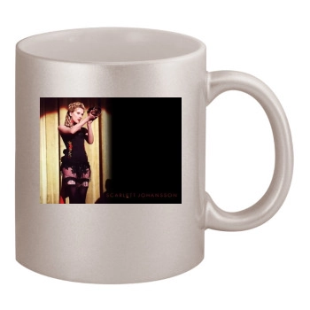 Scarlett Johansson 11oz Metallic Silver Mug