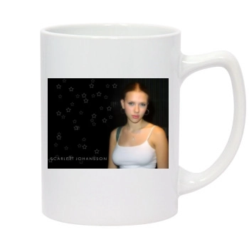 Scarlett Johansson 14oz White Statesman Mug