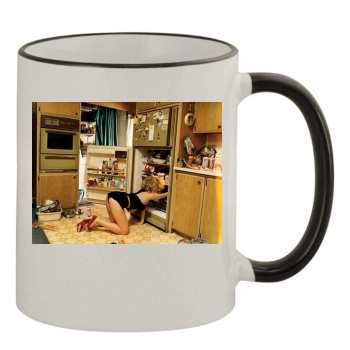 Scarlett Johansson 11oz Colored Rim & Handle Mug