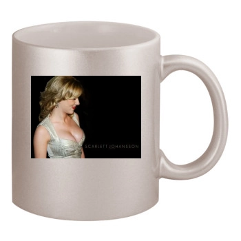 Scarlett Johansson 11oz Metallic Silver Mug