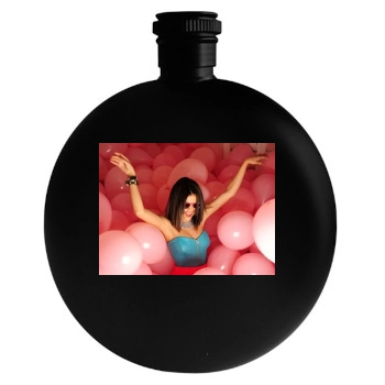 Selena Gomez Round Flask