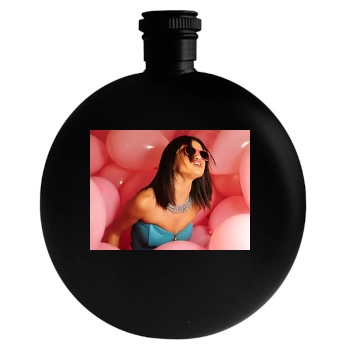 Selena Gomez Round Flask