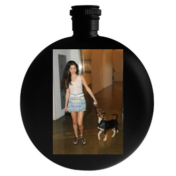 Selena Gomez Round Flask