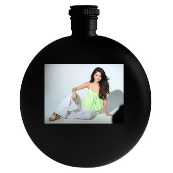 Selena Gomez Round Flask