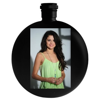 Selena Gomez Round Flask