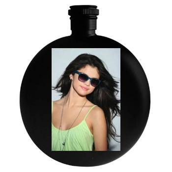 Selena Gomez Round Flask